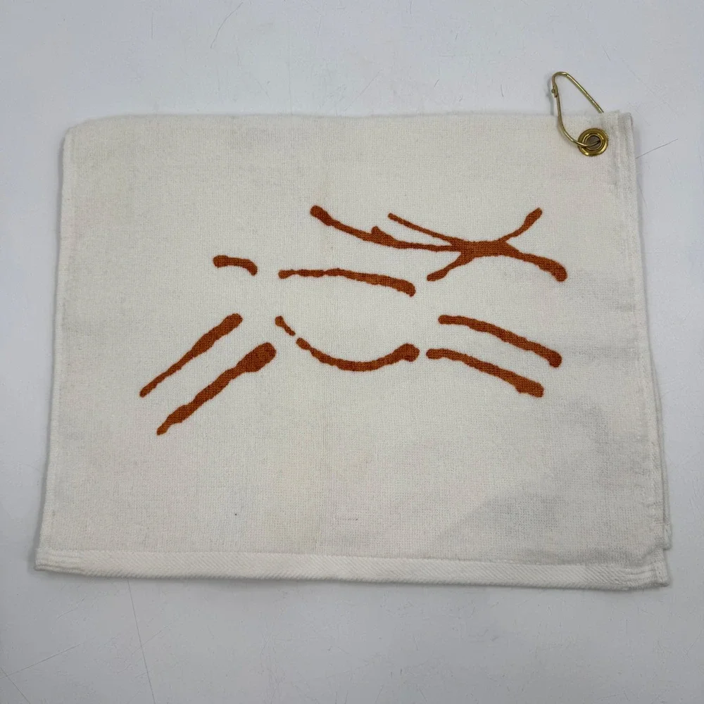 Widgi Creek Bend Oregon Golf Towel White Deer Logo With Clip‎ NWOT